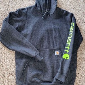 Men’s Carhartt hooded sweatshirt with logo sleeve